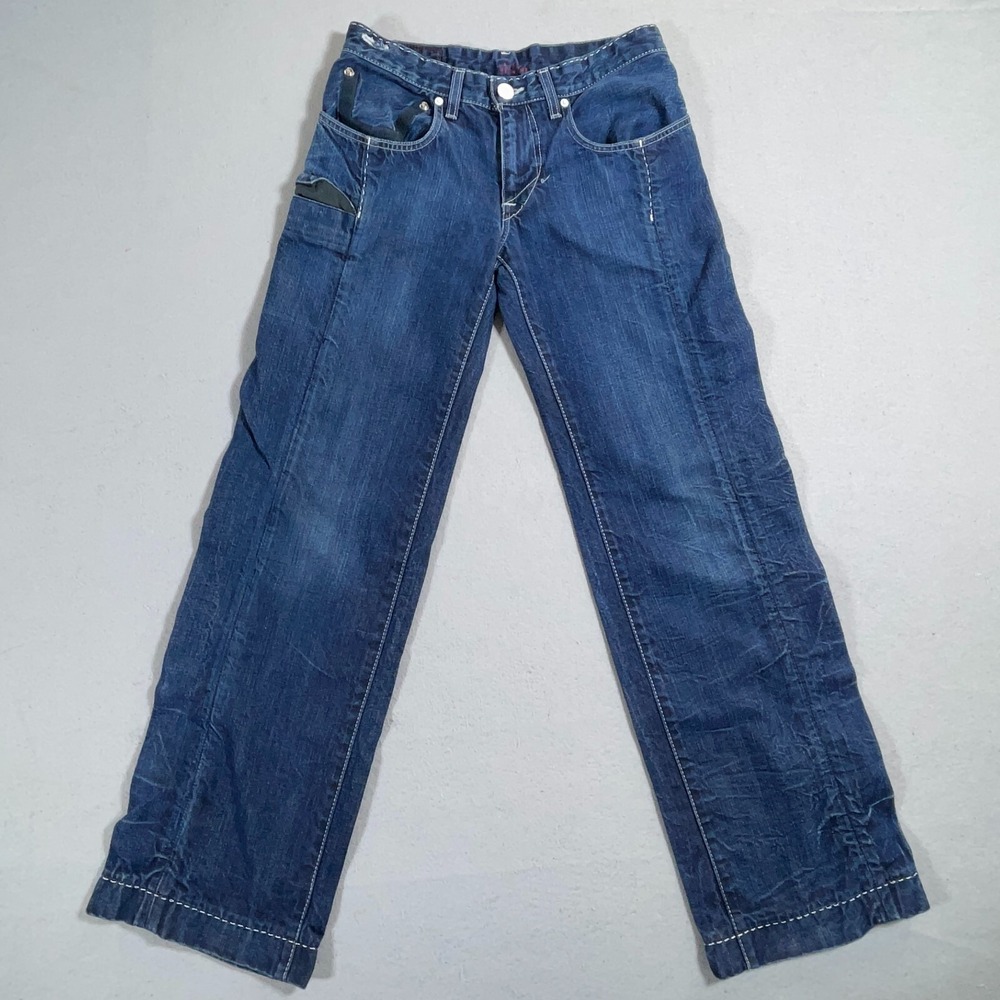 Levis Redwire Jeans Men 28x34 Straight Fit Dark Blue Wash Denim Utility Vintage